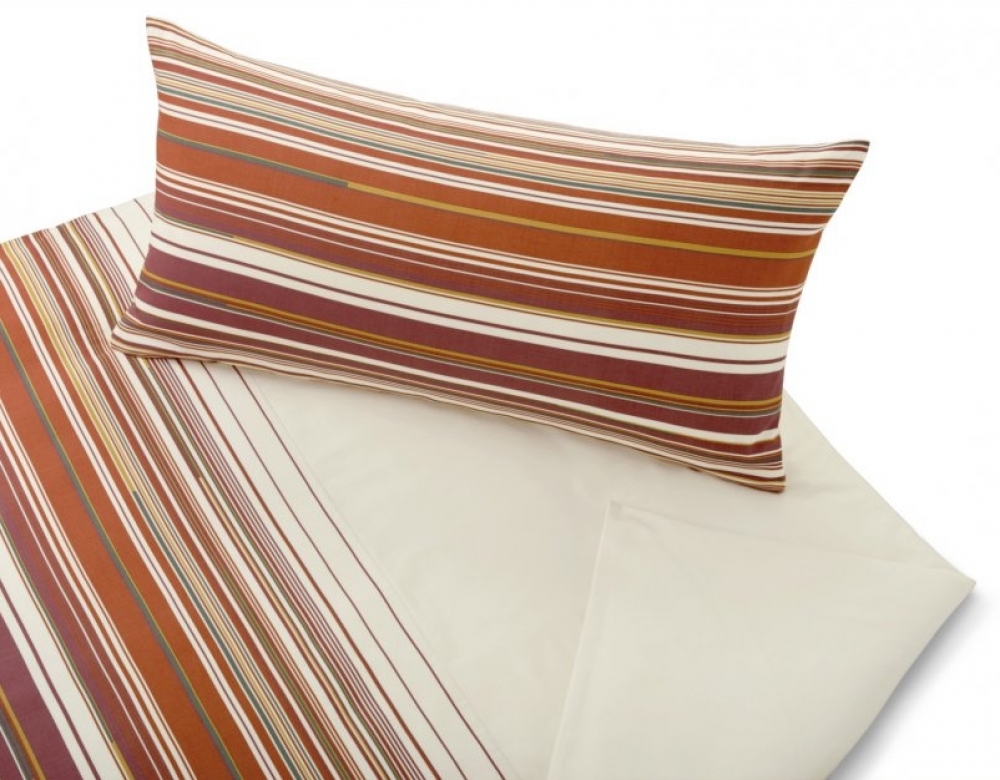 Cotonea Satin-Bettwäsche Sonate beere/terracotta - Mayer ...
