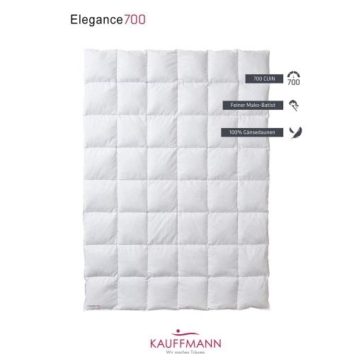 Kauffmann Elegance 700 Warm Gänsedaunendecke - Mayer Matratzen