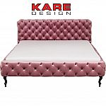 KARE Bett Desire Velvet Rose 180x200 cm