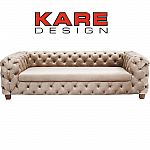 KARE Sofa Desire 3-Sitzer Velvet ecru