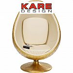 KARE Drehsessel Eye Ball Messing