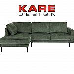 KARE Ecksofa Lucas Links Oliv 231 cm