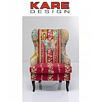 KARE Patchwork Sessel red