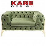 KARE Sessel Bellissima Velvet Grün 120cm