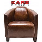 KARE Sessel Cigar Lounge Brown