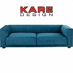 KARE Sofa Brianza 3-Sitzer Blau