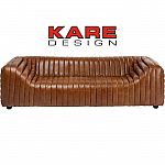 KARE Sofa Moreno 3-Sitzer Braun