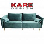 KARE Sofa Vegas Forever Petrol 3-Sitzer