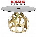 KARE Tisch Volcano Gold 120 cm