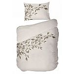 Kayori Bettwäsche Habo sand Gr. 135x200 cm/80x80 cm 